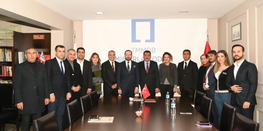 BAŞKAN GÜRKAN MİMARLAR ODASI MALATYA ŞUBESİNİ ZİYARET ETTİ