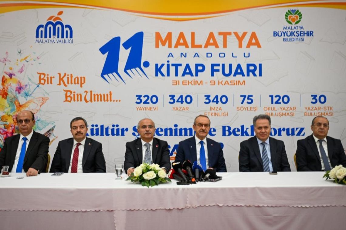 MALATYA ANADOLU KİTAP VE KÜLTÜR FUARI 11'İNCİ KEZ KAPILARINI KİTAPSEVERLERE AÇIYOR